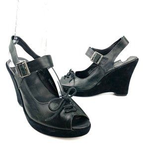 KORK-EASE Bellevue Peep Toe Wedges‎